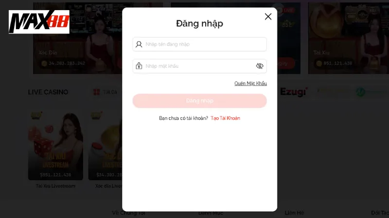 Hướng Dẫn Đăng Nhập Max88 An Toàn, Nhanh Chóng 2 Các bước để đăng nhập max88 một cách nhanh chóng
