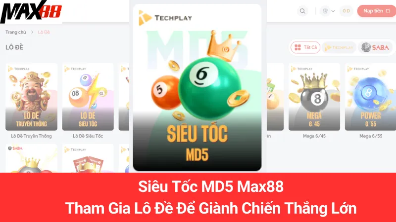 Siêu Tốc MD5 Max88: Tham Gia Lô Đề Để Giành Chiến Thắng Lớn